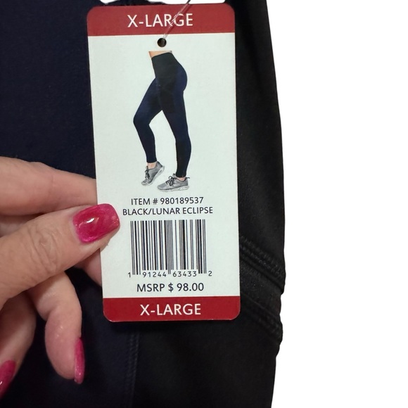 Active Life - fleece lined leggings - size XL NWT Choice of Navy or Burgundy - Picture 5 of 16